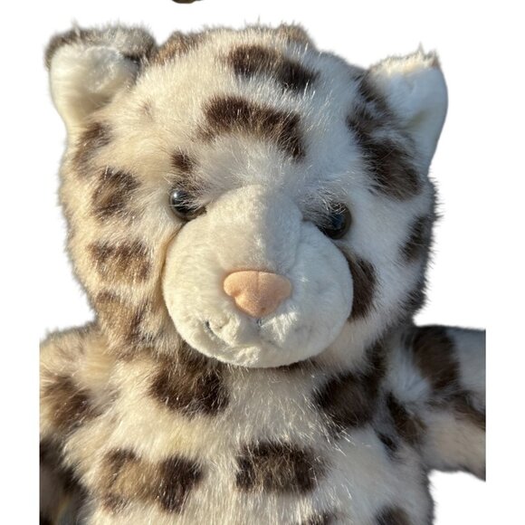 Build A Bear Sparkle Snow Leopard Plush Tinsel Fur Stuffed Support Pet Toy - Picture 9 of 16
